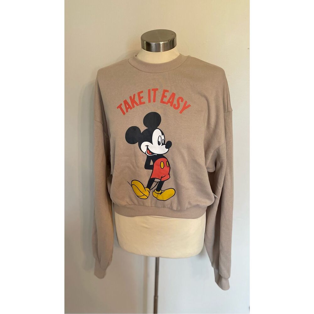 Mickey Mouse Take It Easy Large Sweatshirt New
